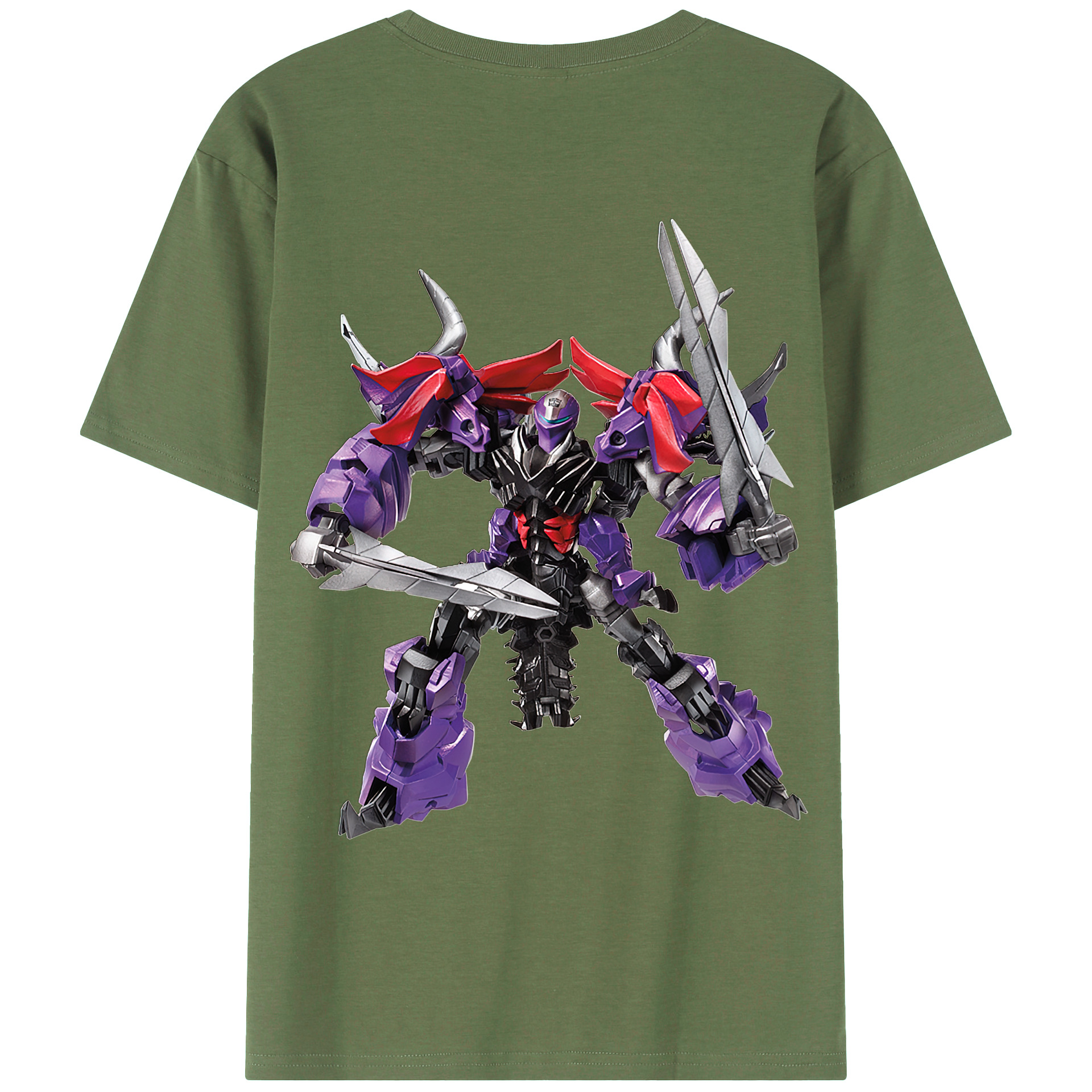 （画像用）  綿100％ メンズ半袖Tシャツ（バックプリント） 通気性